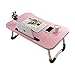 Produktbild OaLt-t Mini Klapptisch faul tragbaren Tisch Klapptisch Schlafsaal Studie Schreibtisch Laptop-Tisch (Color : Pink)