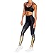 Produktbild MEIbax Damen Sporthose High Waist Sport Leggings Elastische Tummy Control Yogahose Lange Laufhose Strumpfhose Active Running Hosen für Yoga und Jogger
