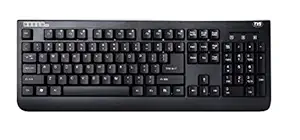 TVS Electronics Champ Heavy Duty Keyboard, Rugged Body, Membrane USB Keyboard with Function-Enabled Multimedia Keys