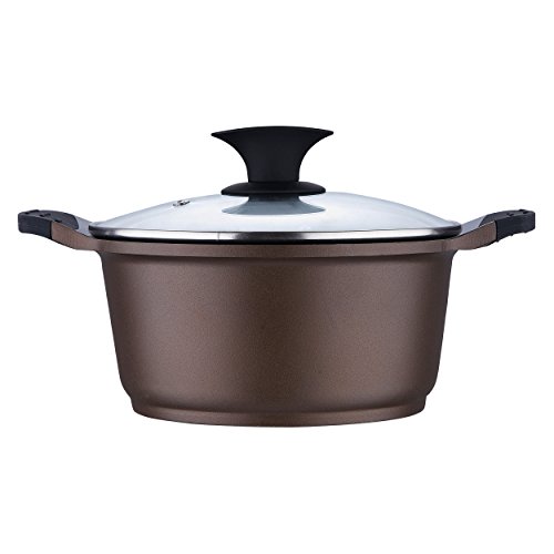 Bergner Sacher - Simmertöpfe aluminium glasdeckel 20x10 cm induktionsgeeignet