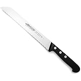Arcos Serie Universal, Coltello Pane, Lama Acciaio Inossidabile NITRUM 200 mm con Alveoli, Manico Polioxymetilene (POM), Colo