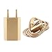 Produktbild Original iProtect 2 in 1 SET mit USB Ladekabel / Datenkabel und Netzteil für Apple iPhone SE, 5 5s 5c, iPhone 6, iPhone 6s, 6 Plus, iPod Touch 5G, iPad mini, iPad mini 2, iPad 4, iPad Air, iPad Air 2, iPod Nano 7G in gold