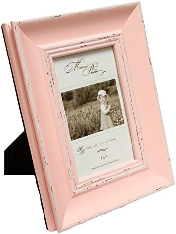 Maxxi Designs Photo Frame with Easel Back, 5 x 7", Pastel Pink Verona