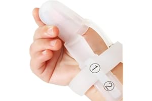 DAMOHONY Prevención de Succión del Pulgar para Niños Pequeños, Protector de Dedos Kit de Tratamiento de Prevención de Mordedura de Uñas para Chuparse el Dedo para Bebés de 1 a 5 Años