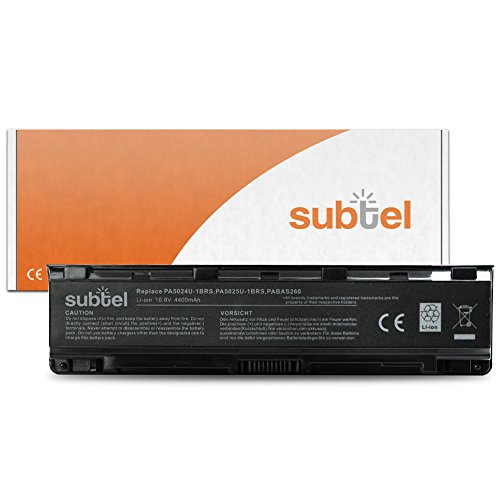 subtel® Qualitäts Akku (4400mAh) für Toshiba Satellite C850 / C855 / C870 / L870 / P850 / P855 / P870 PABAS259, PABAS260 Notebookakku Laptopakku Ersatzakku Batterie
