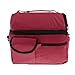Generic Insulated Thermal Cooler Shoulder Travel Lunch Bags Mummy Baby Bottle Bags - wine red RS.560.00