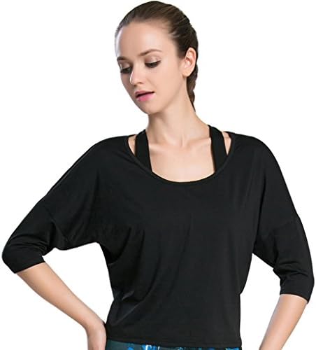 Thriving Prosperous Women's Breathable Quick-Dry Half Sleeve Batwing Fitness Running Tops Sports Yoga T-Shirt