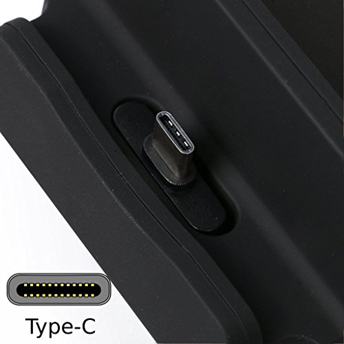 Fone-Case Black Desktop-Typ-C Daten Sync Aufladen Dock Station Cradle Ladegerät Stand Mount für BlackBerry KeyOne - 5