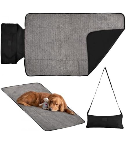 Manta Para Perros Impermeable Y Plegable - 100x70 Cm, Tela Oxford Y Polar, Portátil Para Viajes Y Parques