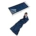 Anself Envelope Outdoor Sleeping Bag Camping Travel Hiking Multifuntion Ultra-light Dark Blue