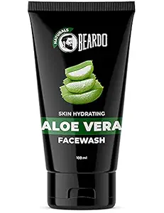 Beardo Aloevera Face Wash for Men, 100ml | For Skin Hydrating | Soap Free Facewash | Removes excess oil