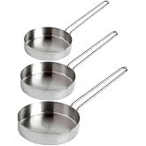 3 Adet Tava Ultra L&uuml;ks Paslanmaz Inox &Ccedil;elik Sos Tava Seti 12-14-16 Cm Metal Saplı &Ccedil;ok Ama&ccedil;lı Tavalar