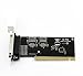 Produktbild Goliton® PCI Parallele Schnittstelle Karte Erweiterungskarte LPT Druckerschnittstelle 25-Loch Baffle Kleine Chassis mit halber Bauhöhe - Schwarz