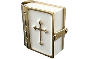 Melody Jane Maison de Poupées Bible Métal Reliure Imprimé Pages 1:12 Miniature Église Accessoire