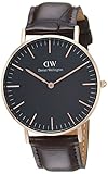 Daniel Wellington Unisex Analog Quarz Uhr mit Leder Armband DW00100140