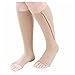 Produktbild Strumpf - SODIAL(R)Erhoehung Zirkulation Kompression Kniestrumpf Beinstuetzstrumpf Beige Groesse XL