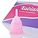 Produktbild Menstruationstasse Xabian - Größe S - Farbe Rosa - 100% medizinisches Silikon - Größenauswahl S (small klein) und L (large groß)