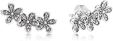 Stonebeads Dazzling Daisy Clusters Stud Earrings in 925 Sterling Silver