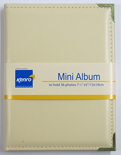 Kenro Carlton mini slip in photo album ivory - holds 36 pictures 7x5 inch / 13x19cm