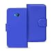 Produktbild Microsoft Lumia 535 Bookstyle Hülle, Conie Mobile PU Leder Schutzhülle Handytasche Bookcase Tasche Premium Klapphülle in Blau