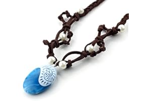 IFHDO Moana Halskette, 2 Stück Leuchtende Edelsteinkette, Prinzessin Moana Ocean Adventure Halskette, Halskette für Mädchen Prinzessin Moana Zubehör, Halskette für Tochter Geschenk