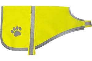 USTNIR Gilet de Sécurité Réfléchissant pour Chien, Fermeture Velcro Haute Visibilité, Activités à l’extérieur de Jour et de Nuit, Protège Votre Chien des Voitures et des Accidents de Chasse