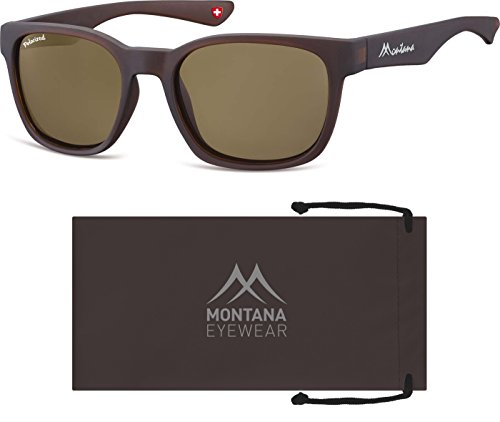 Preisvergleich Produktbild Montana Eyewear Sunoptic MP30B Sonnenbrille in braun, inklusive Stoffbeutel