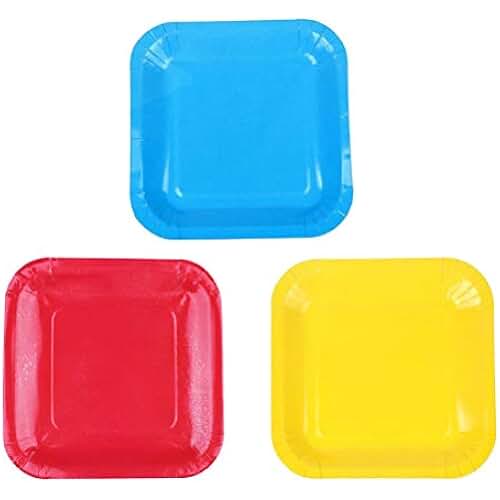 Amazon.co.uk colored paper plates