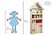 Fantasy Fields by Teamson Crackled Rose Childrens Bookcase Bookshelf Storage Shelving & Doors W-6927A
