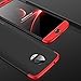 Produktbild Handyhülle für Motorola Moto G5S Plus ,ERLI 3 in 1 Ultra Dünn 360°Full Body Schutz Schutzhülle ,Panzerglas Displayschutzfolie für Motorola Moto G5S Plus , Anti-Kratzer Elegant Stoßfest Hart PC Skin Rückdeckel Glatte Rückseite Bumper tasche für Motorola Moto G5S Plus (Rot+Schwarz)