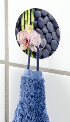 WENKO 20940100 Static-Loc Wandhaken Uno Spa – Befestigen ohne bohren, Kunststoff, 8.5 x 2 x 8.5 cm, Mehrfarbig - 6