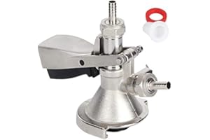 ‎ATYHAO Keg - Ein Typ Keg Kupplung Edelstahl Bierfass Spender Anschluss Steckdosen Zubehör