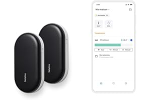 Netatmo 2er-Pack Intelligente Klimasteuerung, Vernetzte Klimaanlage für die Hitzewelle, Kompatibel mit Allen Klimaanlagen und Wärmepumpen, WI-FI, Energieeinsparung, Alexa, Google, Siri, NBU-2-NAC-EU