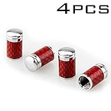 Robust und langlebig: Hergestellt aus einer guten Aluminiumlegierung und Carbonfaser, langlebig und leicht, rostfrei und korrosionsbeständig. Sie sollten sie jedoch jeden Monat überprüfen, um den Ionisationseffekt zwischen dem Ventil und der Autokappe zu vermeiden