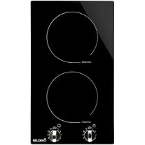 Plaque à Induction 2 Feux BELDEKO Encastrable - 3800W, Slide Control, 9 Niveaux, Minuteur - Marque Française