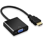 Lunatic 8744 Digital HDMI to VGA Image Converter Apparatus Black HDMI Output Computers Image with VGA Input Monitor,