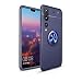Produktbild Huawei P20 Pro Handyhülle, Huawei P20 Pro Hüllen Ring Holder, SpiritSun TPU Backcover Handy Case Auto Finger Halter 360°Rotation Tasche Kompatibel mit Magnetic Car Mount Cover für Huawei P20 Pro (6.1")-Blau + Blau Hülle