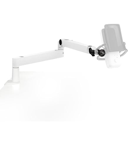 Elgato Wave:3 White Mic with Mic Arm Low Profile, Fully Adjustable