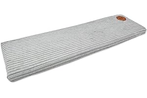 Z4L WauWau Haustier Fensterbank Cleo 70cm x 20cm Hell Grau gesteppt (Größe M)