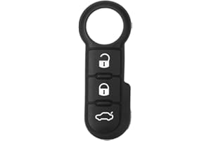 OGGIPRO Zamienne przyciski do obudowy klucza 3 przyciski białe kompatybilne z 500, Grande Punto, Evo, Ducato, Bravo i Peugeot Boxer 3, Jumper 3 | Bardzo łatwy montaż i doskonały wynik!