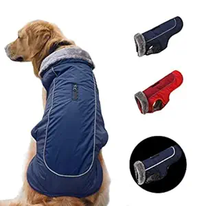 SCPET Dog Winter Coat Cozy Waterproof Windproof Vest Winter Coat Warm Dog Apparel Cold Weather Dog Jacket XS-3XL (4XL: Chest 38.2