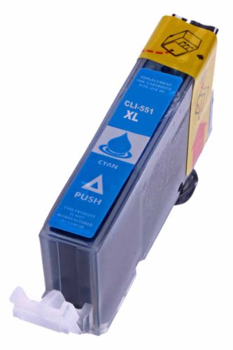 Multipack 10 Tintenpatronen ersetzt Canon Pixma IP 7250 MG 5450 MG 6350 MX 725 MX 925 PGI550 PGI 550 CLI551 CLI 551 – BK, PBk, Cy, Ma, Ye mit Chip kompatibel - 2