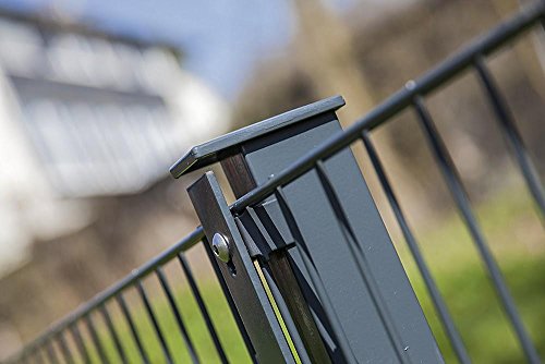 Preisvergleich Produktbild Doppelstabmatten 6 / 5 / 6, Höhe:83cm, Oberfläche:verzinkt - anthrazit