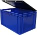 Produktbild 3 Stk. Ordner-Archivbox mit Deckel für 7 Aktenordner, blau