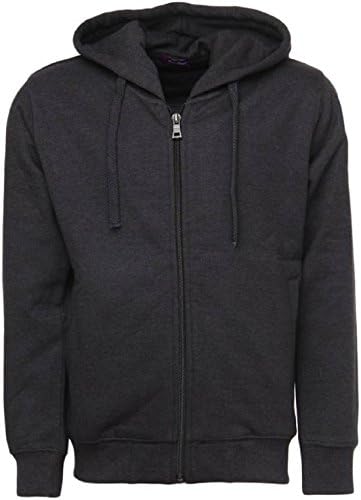 ADBUCKSUnisex Fleece Cotton Zipper Sweatshirt with Hoodies for Boys and Girls