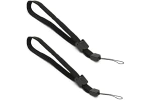 Gamer Gear 2 Pack of Black Wrist Strap Wristband compatible with the DS DS Lite DSi DSi XL 2DS 3DS 3DS XL Wii Remote Wii U, Sony PSP Go PS Vita Consoles