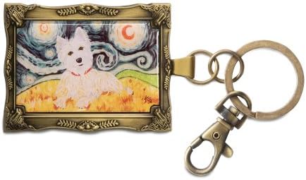 Pavilion Gift Company 12025 Paw Palettes Keychain, 2 by 2-3/4-Inch, West Highland Terrier Van Growl