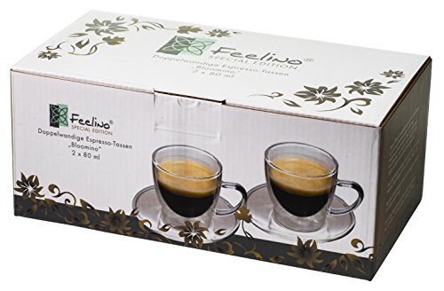 2x-80ml-doppelwandige-Espresso-Tassen-mit-Henkel-und-Untersetzer-modern-zeitloses-Design-in-toller-Verpackung-by-Feelino