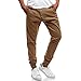 Produktbild UJUNAOR Herren Cargo Hose Sweatpants Jogginghose Baumwolle Freizeithose Boyfriend Haremshose Sporthose mit Gummibund(Khaki 2,EU 48/CN L)
