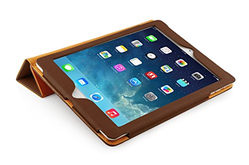 JAMMYLIZARD | Hülle für [ iPad Air 5. Generation ] Ledertasche Smart Cover, BRAUN & HONIG 2. Edition - 4